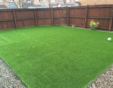 Large area of artificial grass
