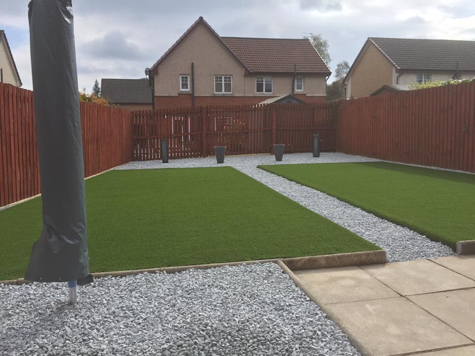 Back garden completed